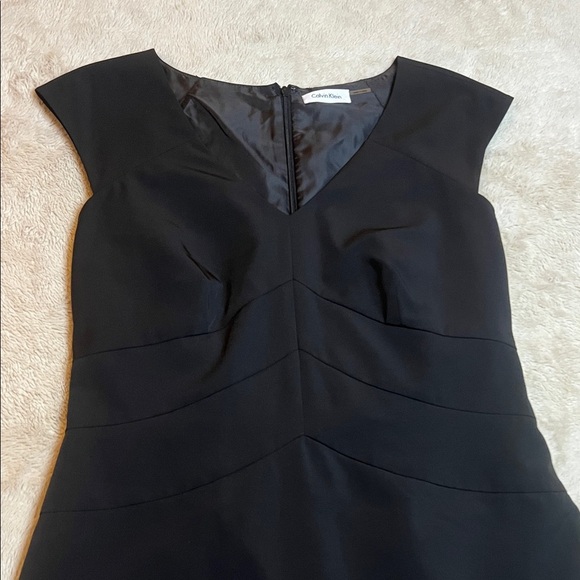 Calvin Klein Elegant Black Cocktail Dress est sz 12 - Picture 3 of 12